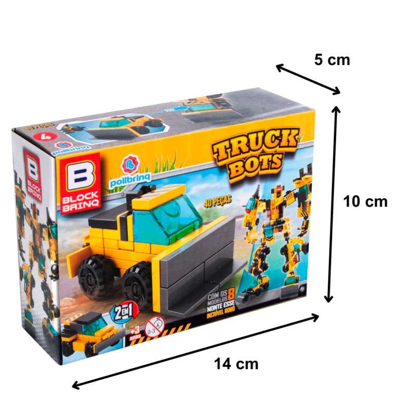 Brinquedo de Montar Truck Bots 4 - Retroescavadeira - Image 2