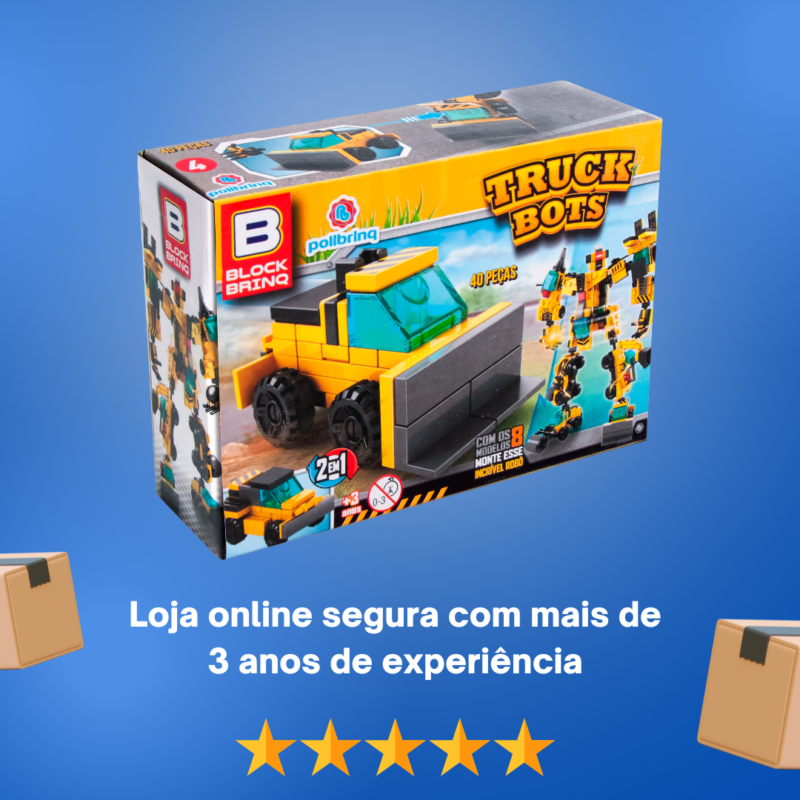 Brinquedo de Montar Truck Bots 4 - Retroescavadeira - Image 4