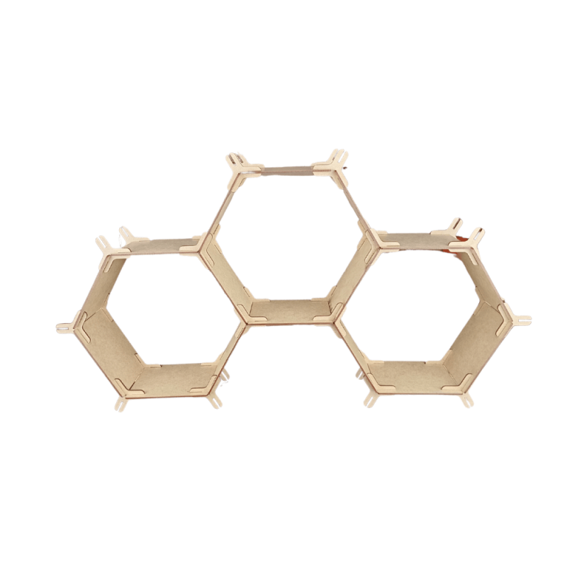Hexágono estante