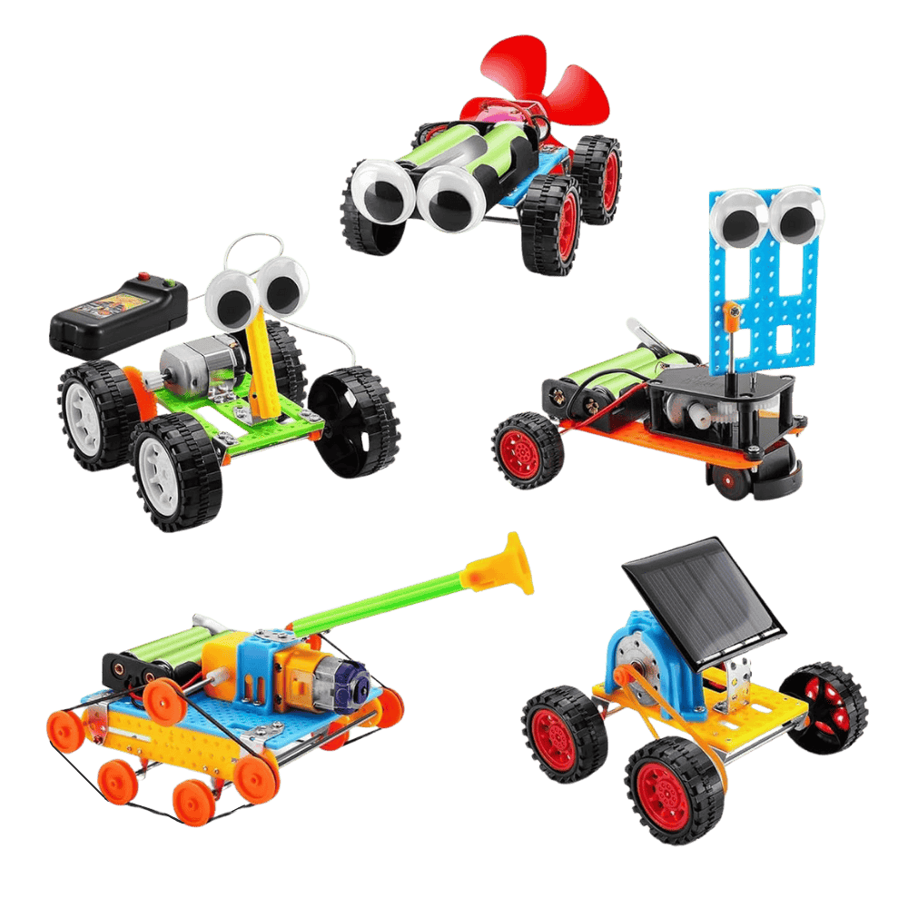 Montagem de veículos robôs 5 em 1