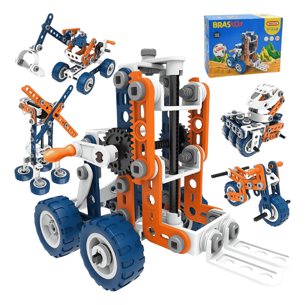 Kit Maker STEM - Empilhadeira ou Diversas Montagens - Compatível com LEGO - Imagem 2
